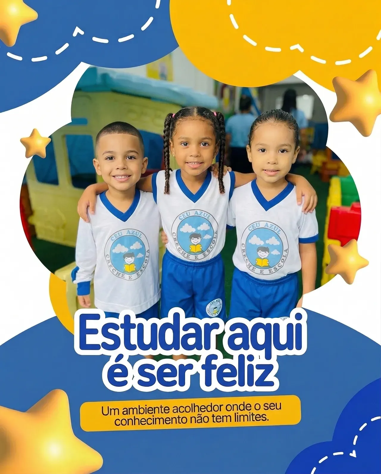 Interior da Escola Céu Azul